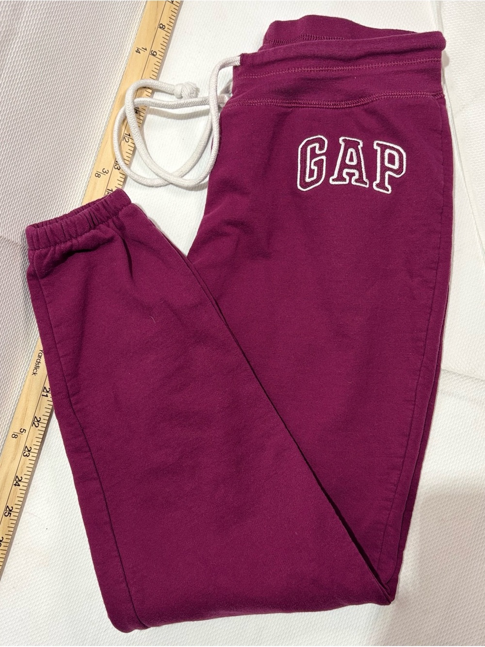 GAP Plum Drawstring Jogger Pants